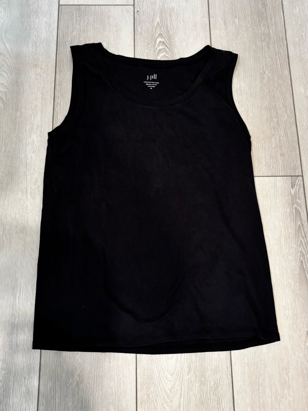 J. Jill Black Sleeveless Scoop Neck Tank Top XL